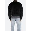 mnml mens Mnml Velour Bomber Jacket(Black)