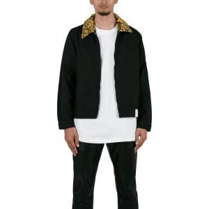 mnml Mens Leopard Work Jacket(Black)