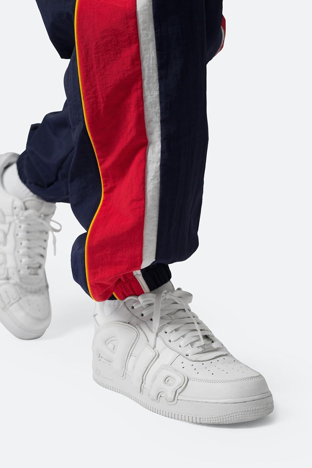 imagemnml Mens Mnml Nylon Track PantsRedWhiteBlue