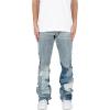 mnml Mens Mnml Men’s B424 Patch Flare Denim(Blue)