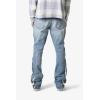 mnml Mens Men’s B574 Zipper Flare Denim(Blue)