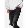 mnml Mens Mnml X559 Skinny Moto Denim(Black/Green)