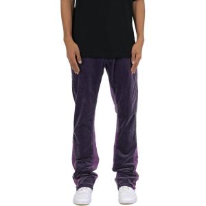 mnml Men’s B428 Corduroy Flare Pants(Purple)