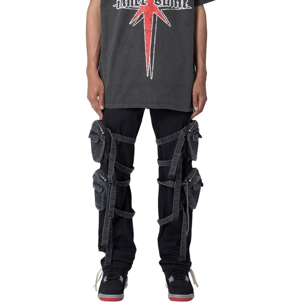 image:imagemnml Mens Twill Strapped Cargo PantsBlack