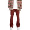 mnml Men’s B460 Leather Flare Pants(Red)