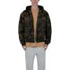 mnml mens Mnml Men’s Camo Zip Up Jacket(Green)