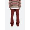 mnml Men’s B460 Leather Flare Pants(Red)