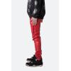mnml Mens Mnml Men’s Leather Snap Cargo Pants(Red)