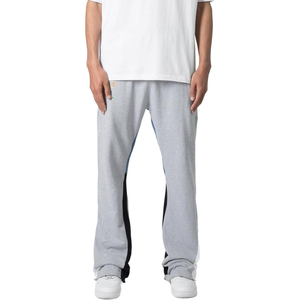 image:imagemnml Mens Contrast Bootcut SweatpantsGrey