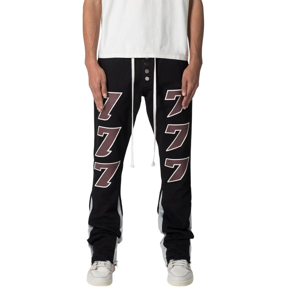 image:imagemnml Mens Mnml Mens B589 Flare Fleece Contrast DenimRed