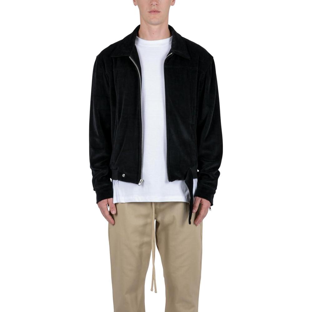image:imagemnml mens Mnml Velour Pilot JacketBlack