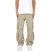 mnml Men’s Military Cargo Pants(Brown)
