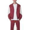 mnml mens Mnml Men’s Twill Racing Jacket(Rust)