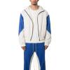 mnml mens Mnml Twill Racing Jacket(Blue/Natural)