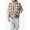 mnml Men’s Brushed Plaid Vest(White)