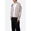 mnml Mens Men’s Paisley Cardigan Sweater(Taupe)