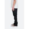 mnml Mens Mnml Men’s B449 Leather Cargo Flare Pant(Black)