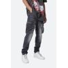mnml Mens Mnml Men’s Zipper Inseam Cargo Denim(Washed Black)
