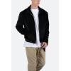 mnml mens Mnml Velour Pilot Jacket(Black)