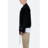 mnml mens Mnml Velour Pilot Jacket(Black)