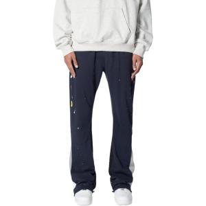 mnml Mens Contrast Bootcut Sweatpants(Navy)