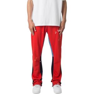 mnml Mens Contrast Bootcut Sweatpants(Red)