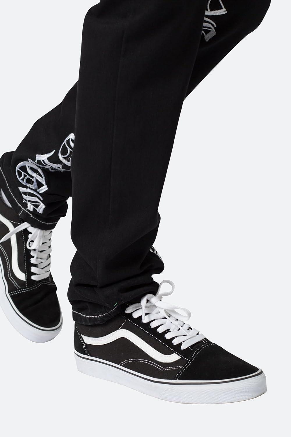 image:imagemnml Mens D527 Old English DenimBlackWhite